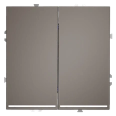 Изображение Проходной переключатель встраиваемый VOLTUM S70 двухклавишный с подсветкой 10А (капучино)