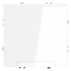 Изображение Розетка встраиваемая VOLTUM S70 с заземлением защитными шторками и крышкой 16А (белый глянцевый)